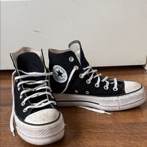 Converse Black and White High-Top Sneakers